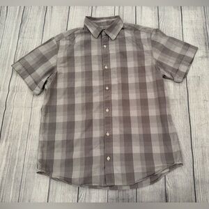 Banana Republic Men 100% cotton Gray Casual Button Down Shirt/size L